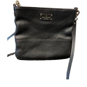 Black leather Kate Spade crossbody